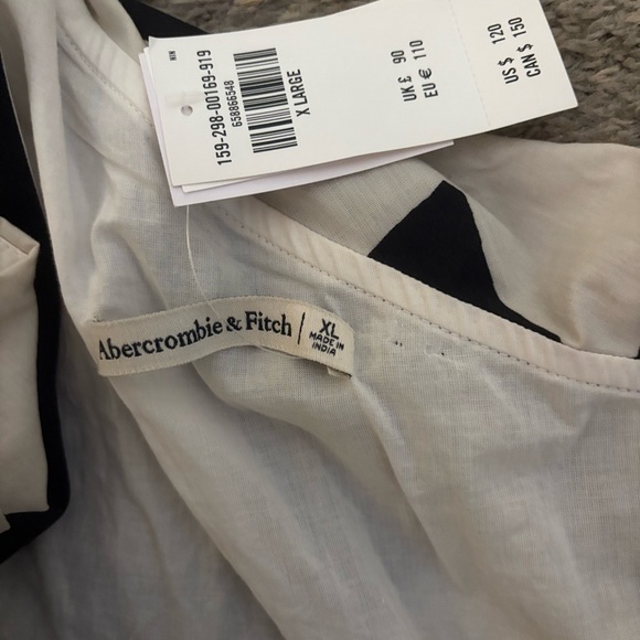 Abercrombie Women’s One Shoulder Cut Out Dress Black Size XL NWT - Picture 3 of 5